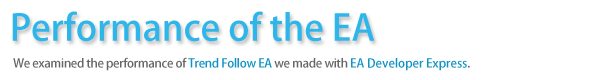 Performance of the EA