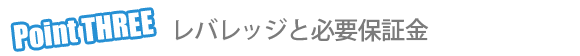 Point 3 レバレッジと必要保証金、ロスカット Point 3 レバレッジと必要保証金、ロスカット